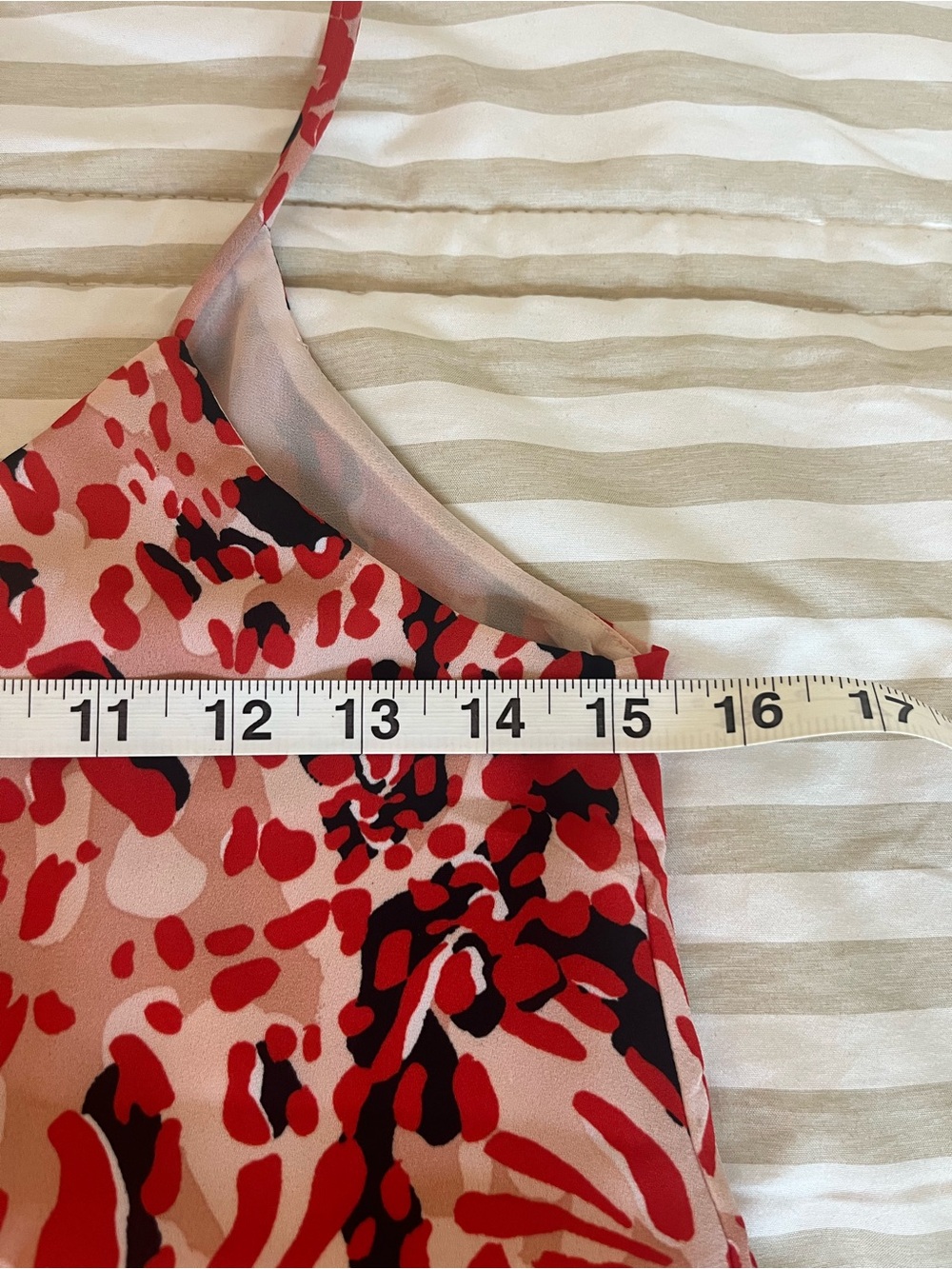 ❤️ H&M Red Leopard Print Cami Tank Top - Picture 5 of 8